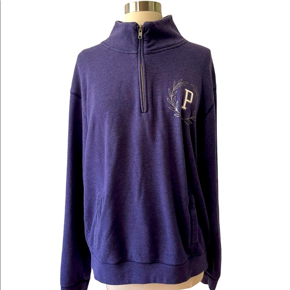 PINK Victoria's Secret Sweaters - Victoria’s Secret Pink Zip Up Pull Over Sweater